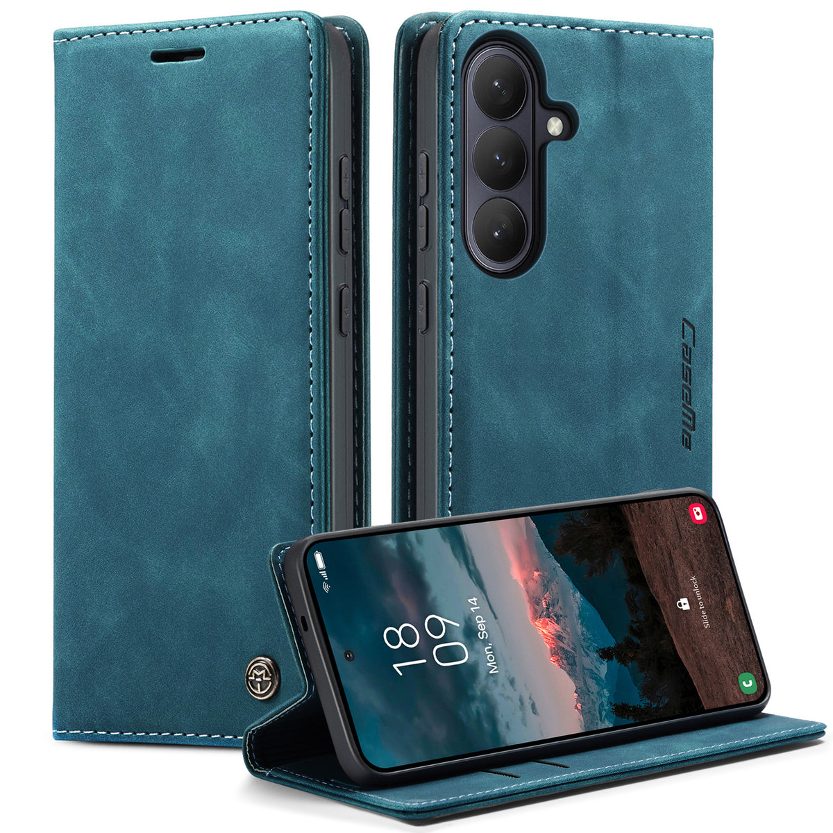 CASEME For Samsung Galaxy S26 Wallet Case 013 Series PU Leather Phone Cover Stand