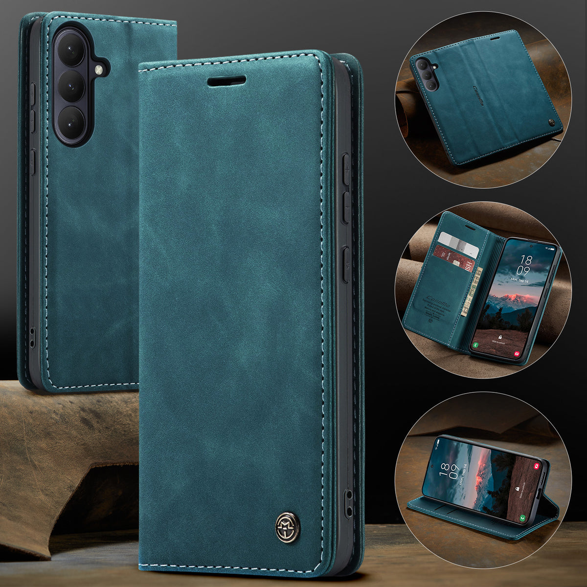 CASEME For Samsung Galaxy S26 Wallet Case 013 Series PU Leather Phone Cover Stand