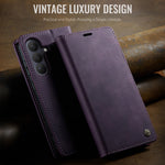 CASEME For Samsung Galaxy S26 Case  033 Series RFID Blocking Wallet Stand Calf Texture Leather Phone Cover