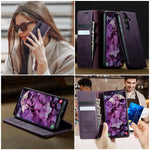 CASEME For Samsung Galaxy S26 Case  033 Series RFID Blocking Wallet Stand Calf Texture Leather Phone Cover