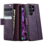 CASEME For Samsung Galaxy S26 Ultra Case 033 Series RFID Blocking Wallet Stand Calf Texture Leather Phone Cover