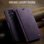 CASEME For Samsung Galaxy S26 Ultra Case 033 Series RFID Blocking Wallet Stand Calf Texture Leather Phone Cover