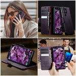 CASEME For Samsung Galaxy S26 Ultra Case 033 Series RFID Blocking Wallet Stand Calf Texture Leather Phone Cover