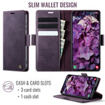 CASEME For Samsung Galaxy S26 Ultra Case 033 Series RFID Blocking Wallet Stand Calf Texture Leather Phone Cover