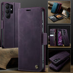 CASEME For Samsung Galaxy S26 Ultra Case 033 Series RFID Blocking Wallet Stand Calf Texture Leather Phone Cover