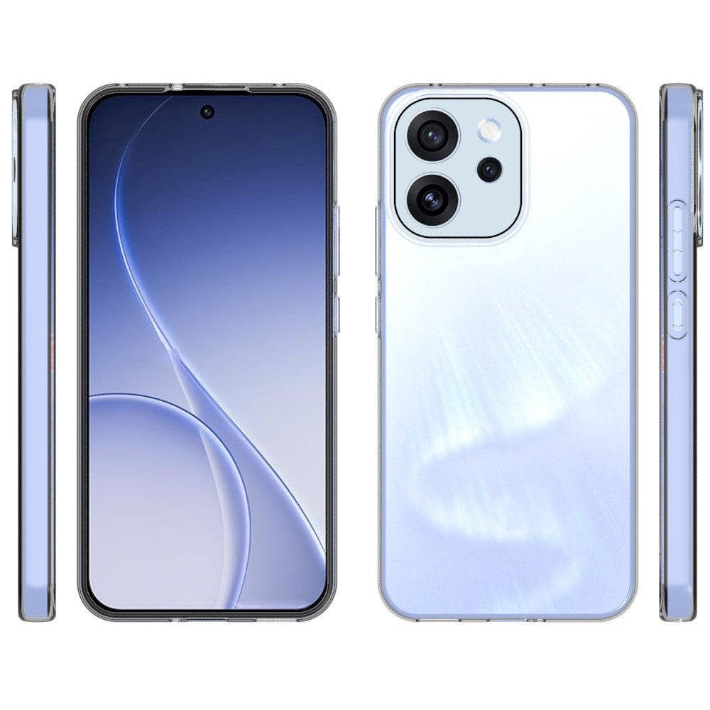 For Oppo Reno15 F 5G Case Watermark Resistant TPU Clear Phone Back Cover