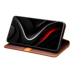 QIALINO For Samsung Galaxy S26+ Wallet Case Stand Genuine Cow Leather Flip Phone Cover