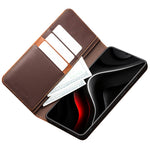 QIALINO For Samsung Galaxy S26+ Wallet Case Stand Genuine Cow Leather Flip Phone Cover