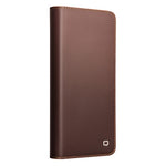 QIALINO For Samsung Galaxy S26+ Wallet Case Stand Genuine Cow Leather Flip Phone Cover