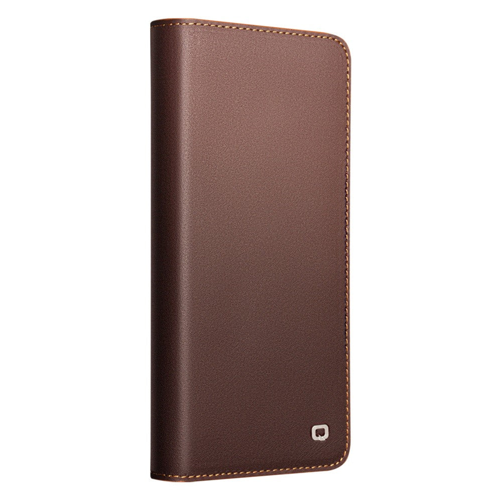 QIALINO For Samsung Galaxy S26+ Wallet Case Stand Genuine Cow Leather Flip Phone Cover