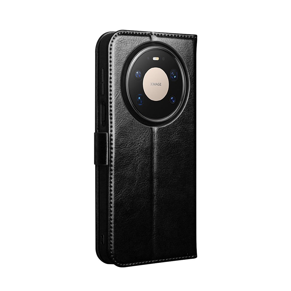 QIALINO For Huawei Mate 80 Pro Max Case Genuine Cow Leather Stand Wallet Phone Cover