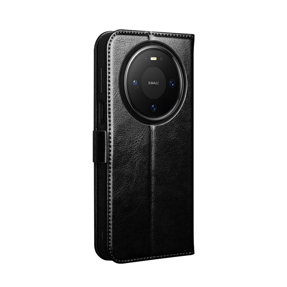 QIALINO For Huawei Mate 80 Pro Case Genuine Cow Leather Stand Wallet Phone Cover
