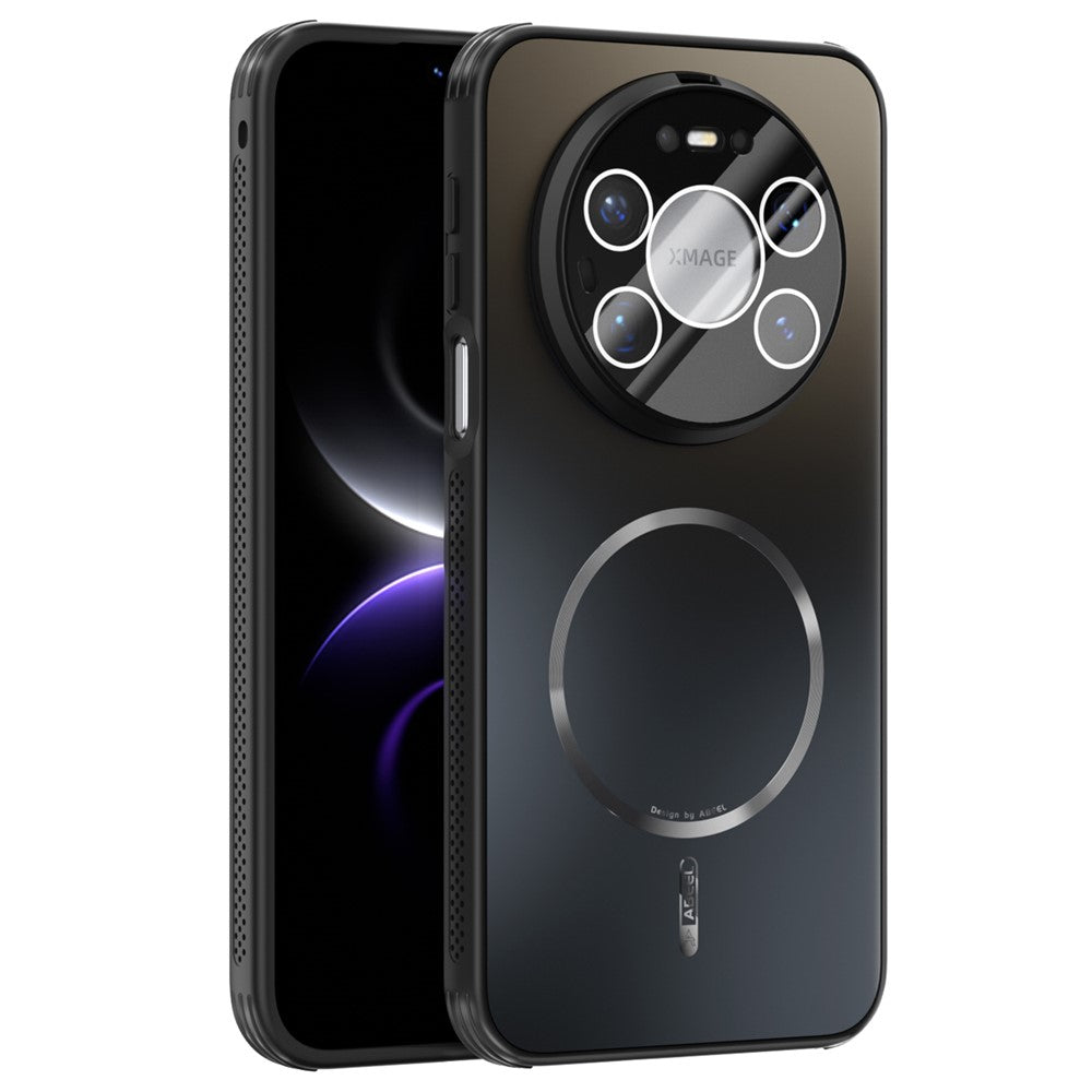 ABEEL For Huawei Mate 80 Pro Max Magnetic Case TPU PC Cooling Matte Phone Back Cover with Lens Film
