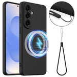 Magnetiskt skal för Samsung Galaxy S26, fallskyddande flytande silikonfodral