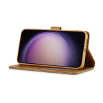 LC.IMEEKE For Samsung Galaxy S26 Case Wallet Calf Texture Leather Phone Cover