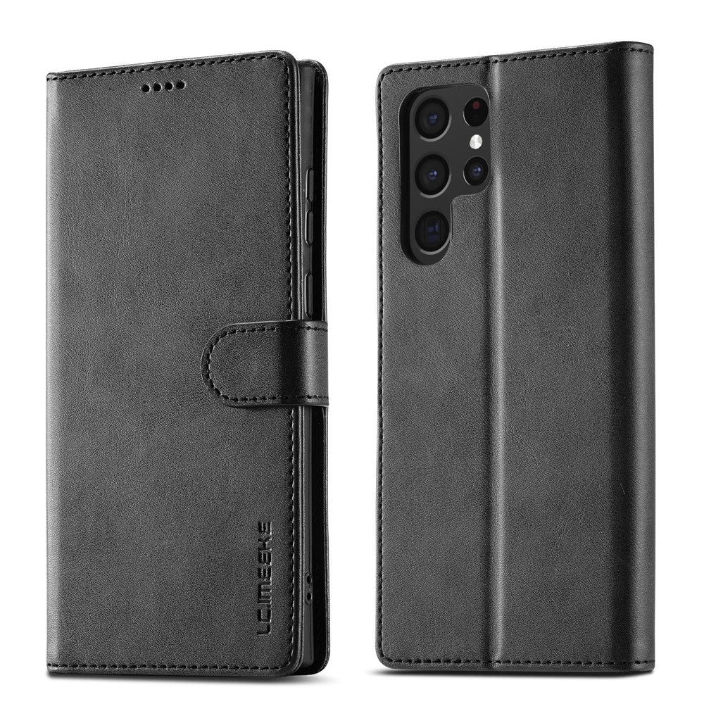 LC.IMEEKE For Samsung Galaxy S26 Ultra Case Wallet Calf Texture Leather Phone Cover