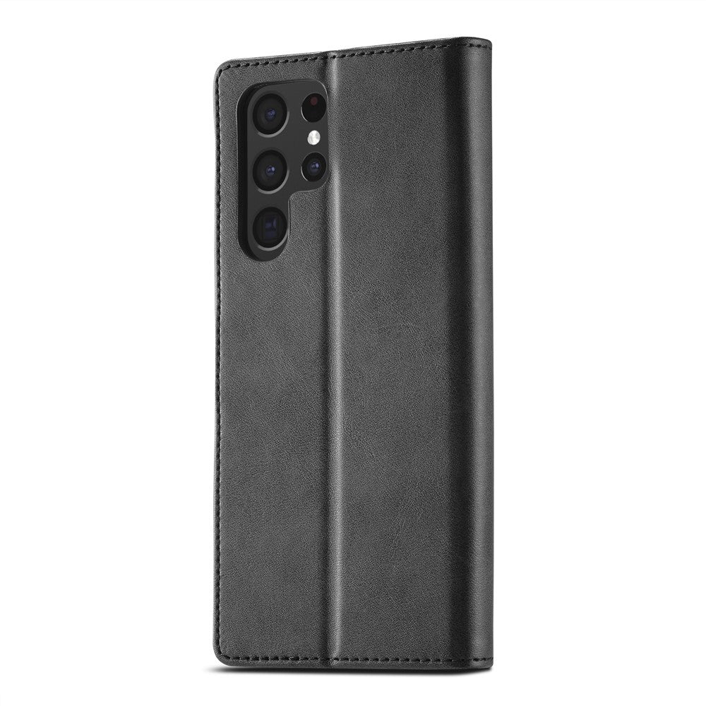 LC.IMEEKE For Samsung Galaxy S26 Ultra Case Wallet Calf Texture Leather Phone Cover