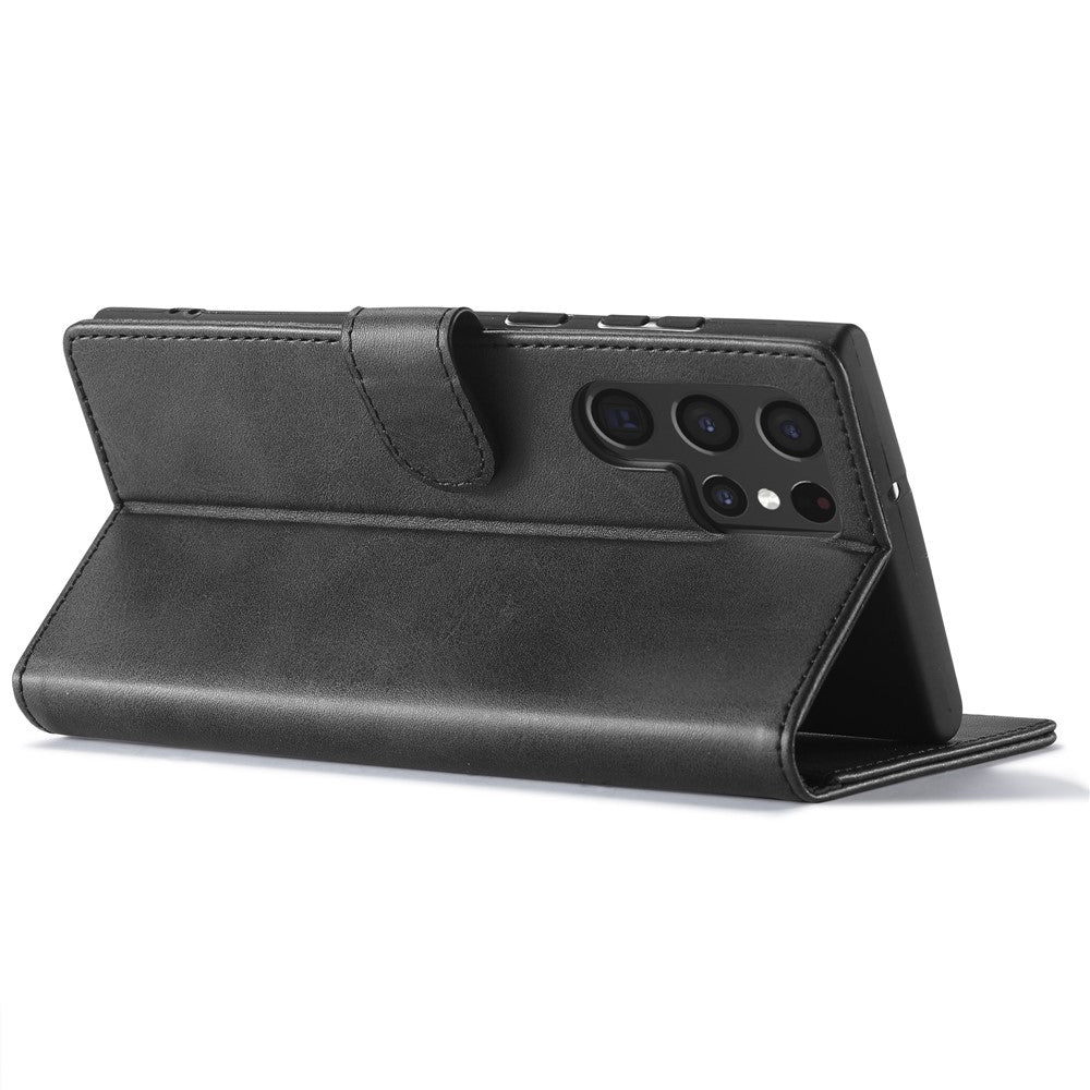LC.IMEEKE For Samsung Galaxy S26 Ultra Case Wallet Calf Texture Leather Phone Cover
