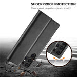 LC.IMEEKE For Samsung Galaxy S26 Ultra Case Wallet Calf Texture Leather Phone Cover