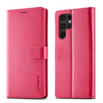 LC.IMEEKE For Samsung Galaxy S26 Ultra Case Wallet Calf Texture Leather Phone Cover