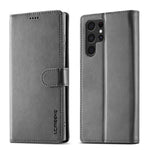 LC.IMEEKE For Samsung Galaxy S26 Ultra Case Wallet Calf Texture Leather Phone Cover