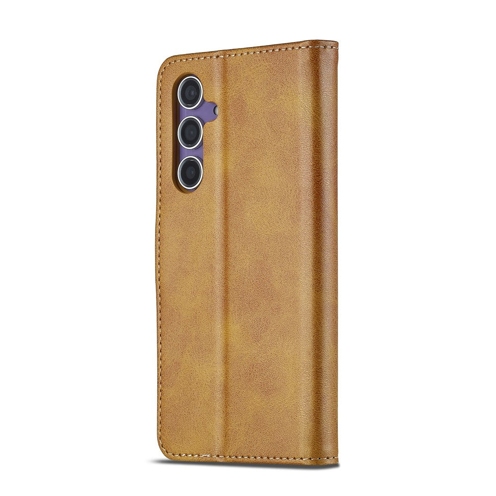 LC.IMEEKE For Samsung Galaxy A57 5G Case Wallet Calf Texture Leather Phone Cover