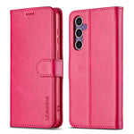 LC.IMEEKE For Samsung Galaxy A57 5G Case Wallet Calf Texture Leather Phone Cover
