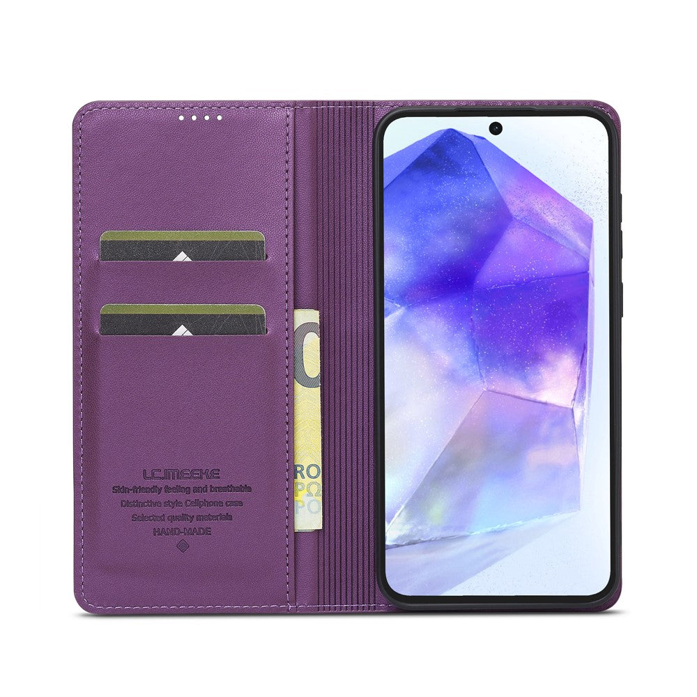 LC.IMEEKE L1 Series for Samsung Galaxy A37 5G Case PU Leather Wallet Stand Protective Phone Cover