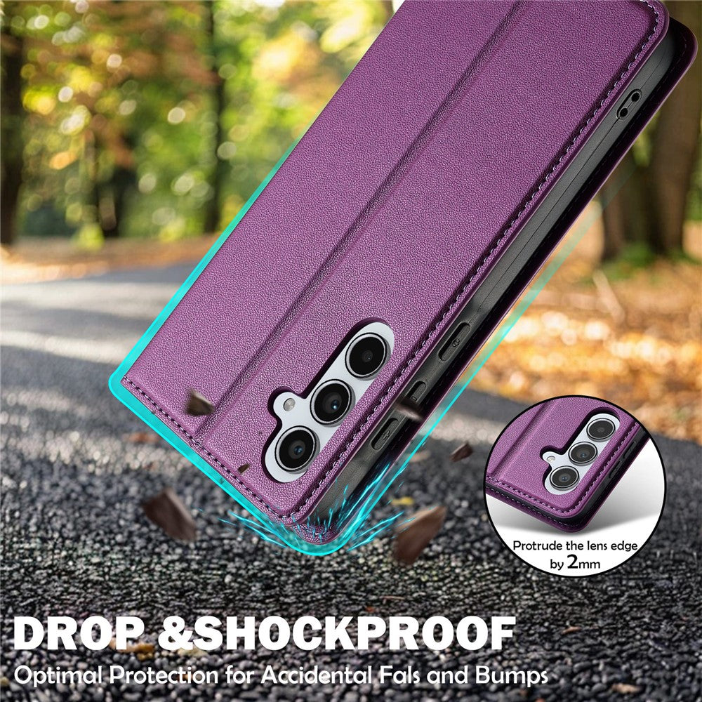 LC.IMEEKE L1 Series for Samsung Galaxy A37 5G Case PU Leather Wallet Stand Protective Phone Cover