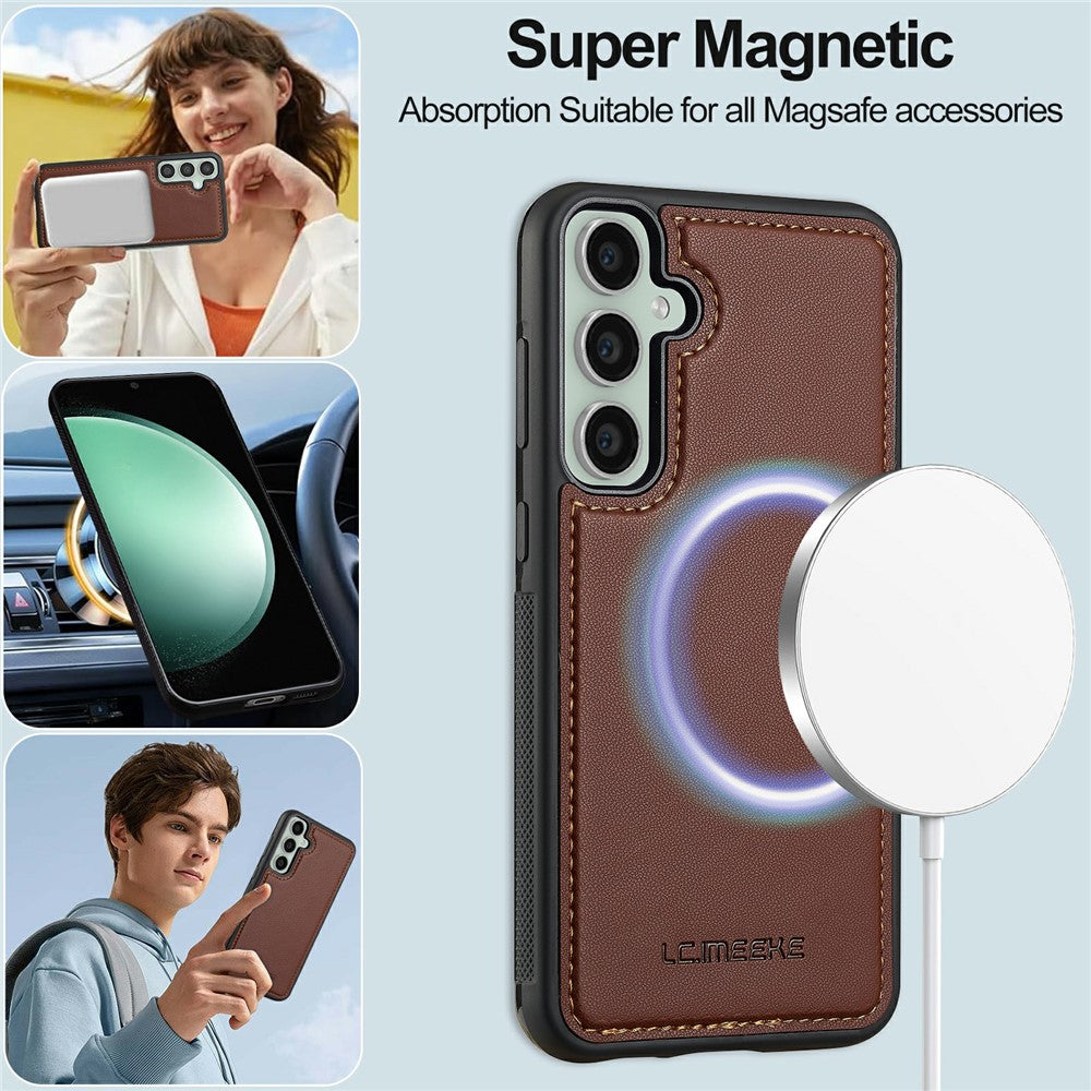 LC.IMEEKE L2 Series til Samsung Galaxy A37 5G Etui PU Læder Pung Aftageligt Magnetisk Telefoncover