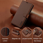 LC.IMEEKE L2 Series til Samsung Galaxy A37 5G Etui PU Læder Pung Aftageligt Magnetisk Telefoncover