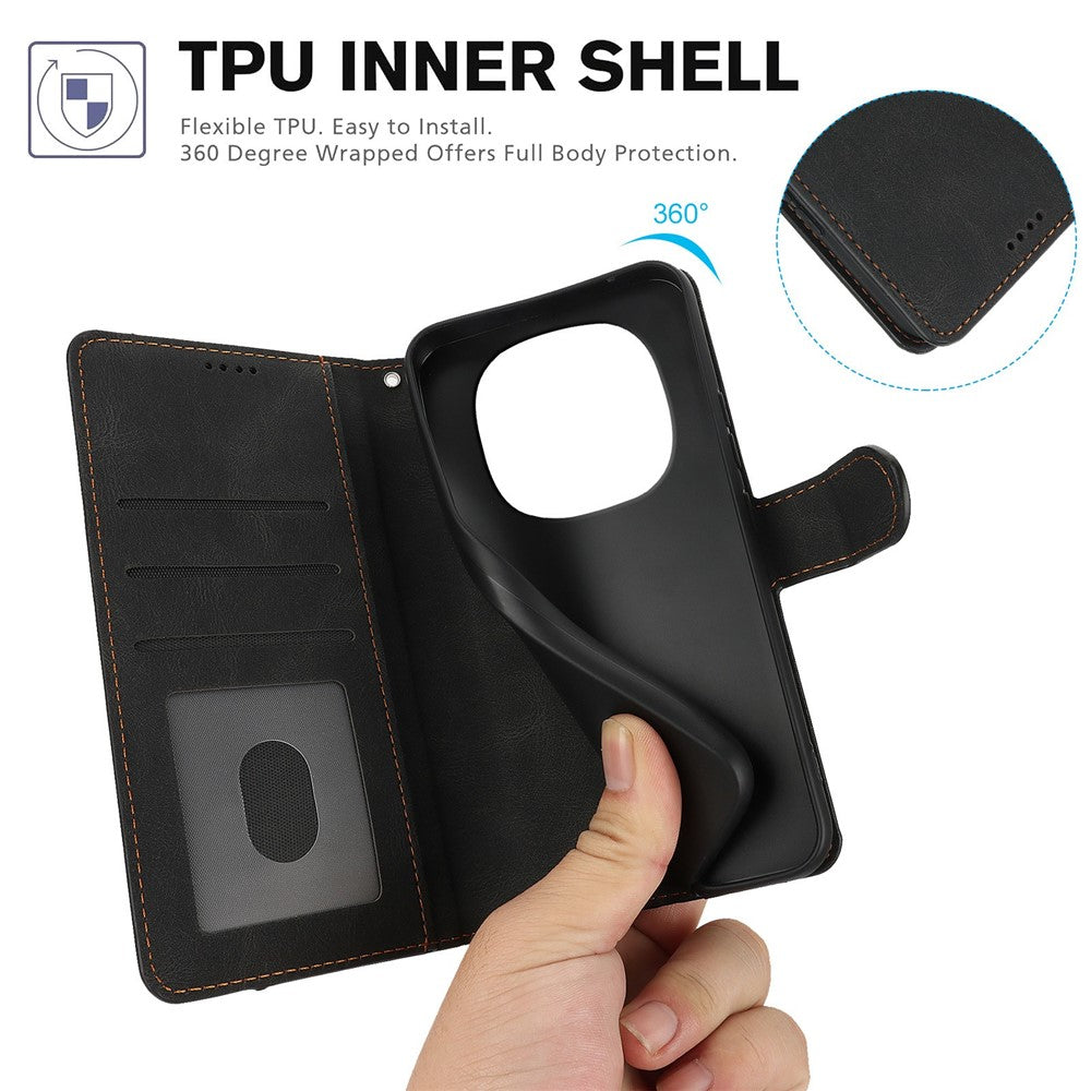 For Xiaomi Redmi Note 15 Pro 4G (Global) Case PU Leather Phone Cover with Wallet Stand
