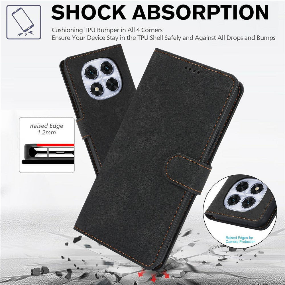 For Xiaomi Redmi Note 15 Pro 4G (Global) Case PU Leather Phone Cover with Wallet Stand