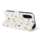 Wallet Case for Samsung Galaxy A37 5G / A56 5G / A36 5G Rhombic Floral Design Leather Flip Phone Cover with Strap