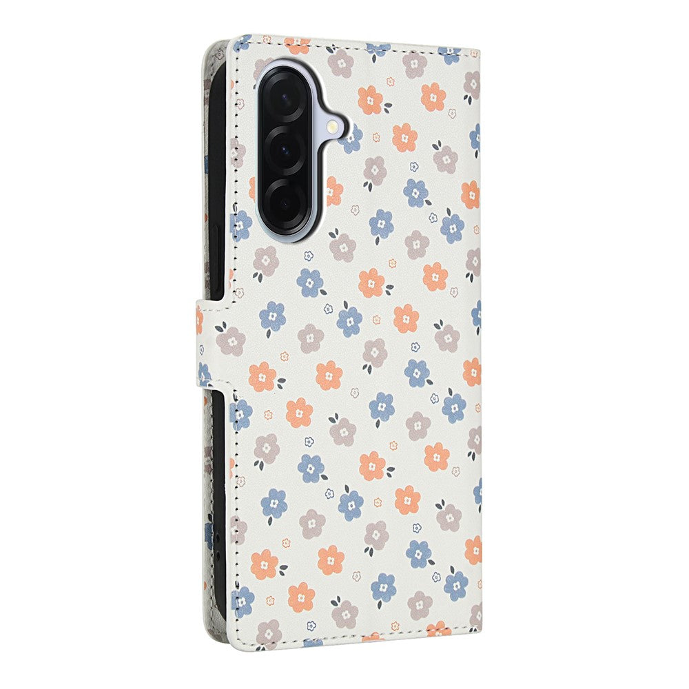 Til Samsung Galaxy A57 5G Pung Etui, Rombe Blomster Design Læder Flip Telefon Cover med Strop