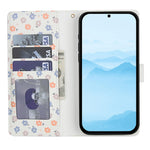 Til Samsung Galaxy A57 5G Pung Etui, Rombe Blomster Design Læder Flip Telefon Cover med Strop