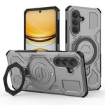 Til Samsung Galaxy A37 5G Magnetisk cover Roterende metal kickstand Stødsikker PC + TPU Telefonbagside