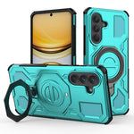 Til Samsung Galaxy A37 5G Magnetisk cover Roterende metal kickstand Stødsikker PC + TPU Telefonbagside
