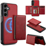 LC.IMEEKE L5 til Samsung Galaxy S26+ magnetisk mobilcover, læderbagside med aftagelig kortholder