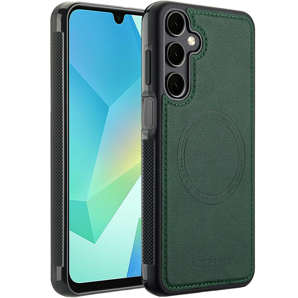 LC.IMEEKE For Samsung Galaxy A57 5G Magnetic Case Leather+TPU Back Cover