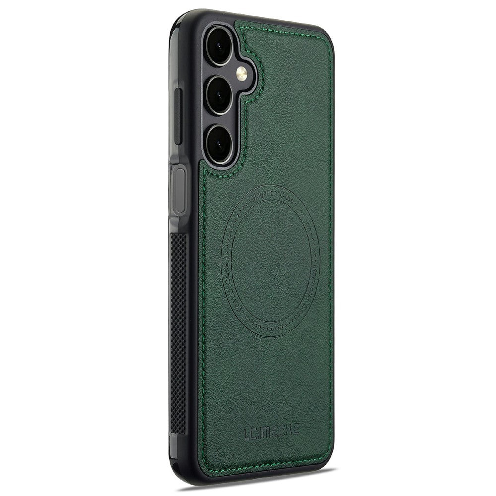 LC.IMEEKE For Samsung Galaxy A57 5G Magnetic Case Leather+TPU Back Cover