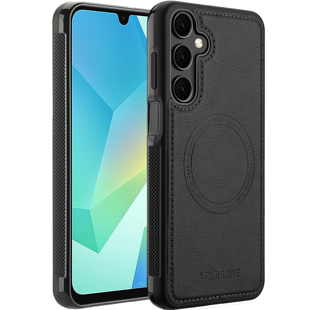 LC.IMEEKE For Samsung Galaxy A57 5G Magnetic Case Leather+TPU Back Cover