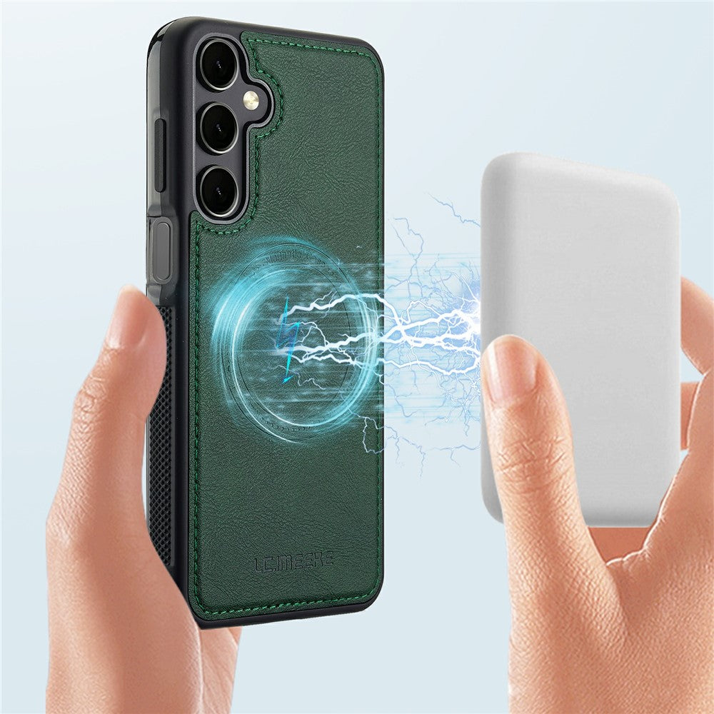 LC.IMEEKE För Samsung Galaxy A37 5G Magnetiskt Skal Läder+TPU Bakstycke