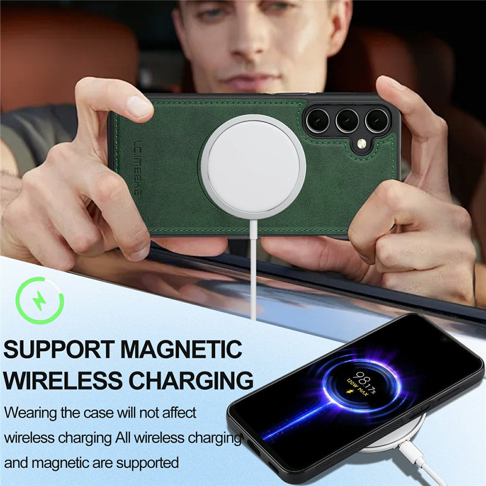 LC.IMEEKE För Samsung Galaxy A37 5G Magnetiskt Skal Läder+TPU Bakstycke