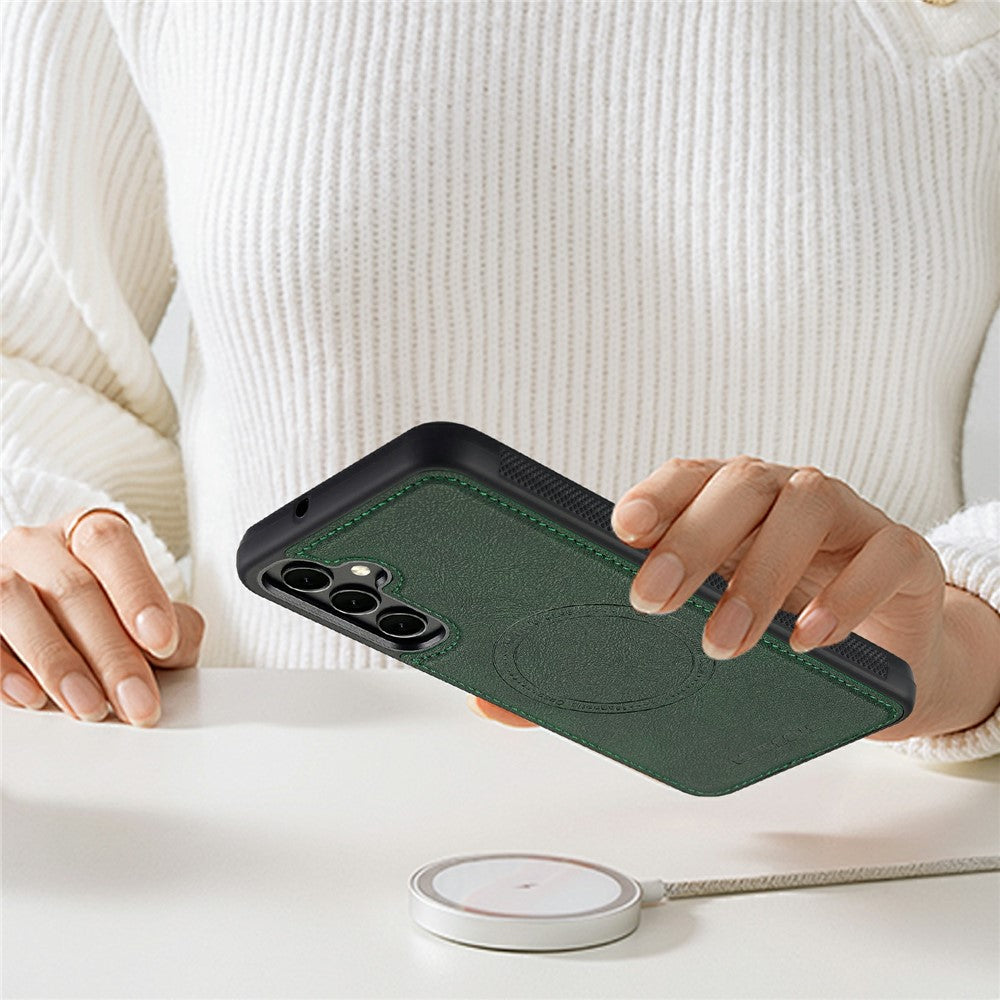 LC.IMEEKE För Samsung Galaxy A37 5G Magnetiskt Skal Läder+TPU Bakstycke
