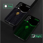 For Samsung Galaxy A56 5G Luminous Case Pattern Print Night Glow TPU + PC + Tempered Glass Phone Back Cover