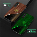 For Samsung Galaxy A56 5G Luminous Case Pattern Print Night Glow TPU + PC + Tempered Glass Phone Back Cover