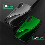 For Samsung Galaxy A56 5G Luminous Case Pattern Print Night Glow TPU + PC + Tempered Glass Phone Back Cover