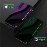 For Samsung Galaxy A56 5G Luminous Case Pattern Print Night Glow TPU + PC + Tempered Glass Phone Back Cover