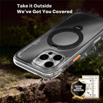 TORRAS For iPhone 15 Pro Max  Ostand Q3 Air Series Case with Kickstand Compatible with MagSafe Shockproof PC + TPU Phone Cover